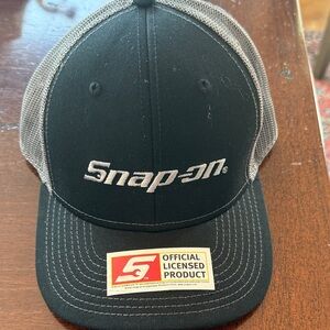 Snap-on Black and Gray Trucker Hat